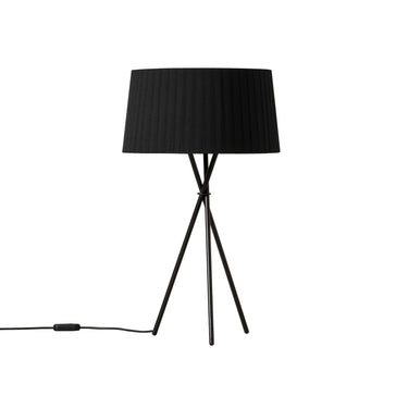 Trípode G6 table lamp (black, switched off, white background) by Equipo Santa & Cole — view 7
