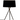 Santa & Cole Trípode M3 table lamp with black ribbon shade