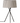 Modern table lamp with Bretona striped ribbon shade