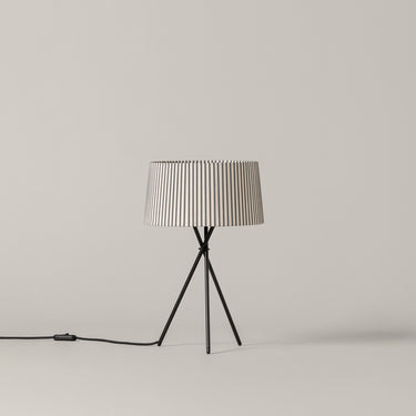 Trípode M3 Bretona stripe shade bedside table lamp