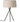 Modern table lamp with Diplomática striped shade