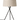 Santa & Cole Trípode M3 lamp with Diplomática striped ribbon shade