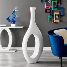 Trombone Vase White Large  | Contemporary Decor