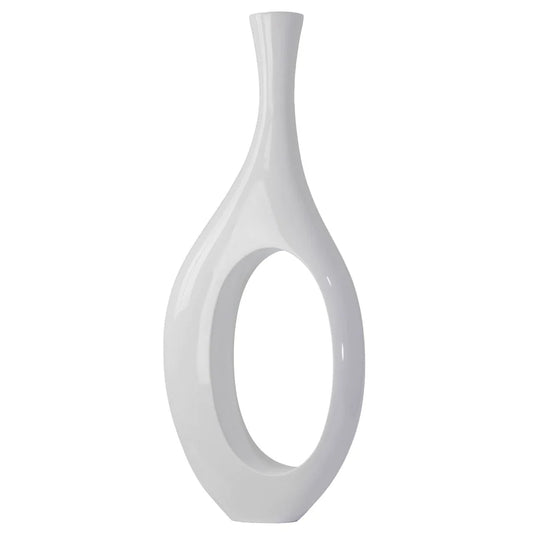 Trombone Vase White Small  | Modern Decor