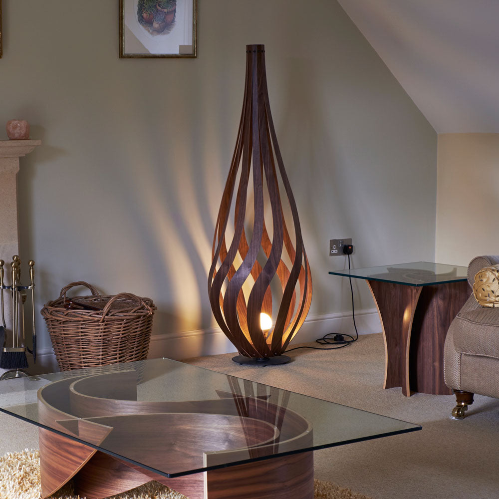 Tulip Floor Lamp Enhancing Living Room Ambiance