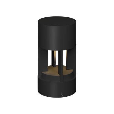 Modern LED pathway light for patios, gardens and walkways in black finish