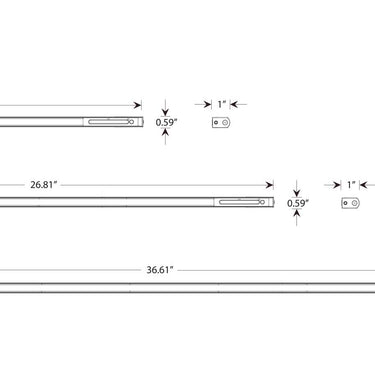 Modern LED under cabinet task light with adjustable color temperature by Koncept