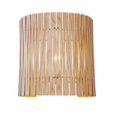 Kerflights S2 wall sconce Black Walnut finish for contemporary living room. 
