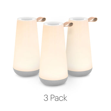 Uma Mini Sound Lantern 3-Pack by Pablo – three glowing fabric lanterns – view 2