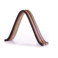 Lambda lamp by Teukho in Black/Brown, three-quarter view on white