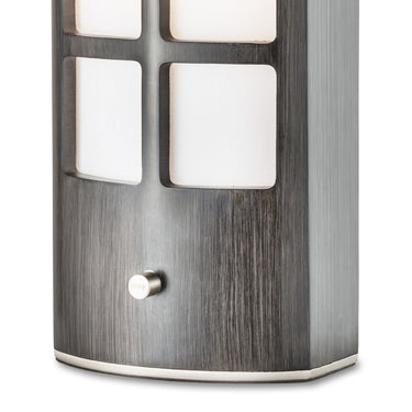 Nova of California Ventana Accent Table Lamp 20 Charcoal Grey Wood