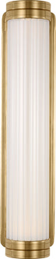 Alo Small Fluted Glass Vanity Sconce by AvroKO for Visual Comfort - front