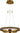 Grace 24 Oak Ring Chandelier - front