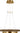 Grace 24 Oak Ring Chandelier - front