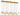 Eaves 18 Light Linear LED Chandelier by Visual Comfort Modern - brass angle view