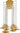 Eaves 18 Light Linear LED Chandelier by Visual Comfort Modern - brass side view