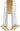 Eaves 18 Light Linear LED Chandelier by Visual Comfort Modern - brass side view 2