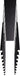 Pylon 18-Light Chandelier Visual Comfort Modern - black side view 2