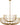 Sanchi X-Large Two Tier Chandelier by Sean Lavin in Polished Antique Brass, two open ribbon baskets stacked on a rod from a round canopy, second view of the tiers and ribbon detail