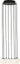 Orbet 8-Light Chandelier by Sean Lavin in Nightshade Black, second view, lit