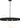 Uneri 38 Chandelier by Sean Lavin in Nightshade Black, side view of the steel ring and the lit looping rope
