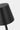 Close view of the Black Nevis Medium tapered shade