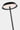 Black Tepa floor lamp disc shade and stem, three-quarter view