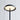 Close view of the Tepa floor lamp shade glowing warm over pale tile