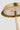 Antique Brass Tepa base and stem junction, side view