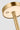 Close view of the brass Moneta Medium disc head and touch button
