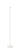 Moneta Medium rechargeable floor lamp in Matte White, full height view
