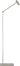 Polished Nickel Ponte Small floor lamp, side view