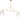 Leano 61 Linear Chandelier by Sean Lavin in Hand-Rubbed Antique Brass, three-quarter view of the full chandelier