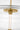 Shakkei Double X-Large Pendant by Sean Lavin in Clear Natural Brass, close view of the stem, the disc and the lit light tube at the center of the glass