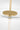 Shakkei Double X-Large Pendant by Sean Lavin in Clear Natural Brass, close view of the rounded edge of the two stacked glass layers