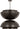 Shanti Grande Double Pendant by Sean Lavin in Dark Bronze, full view of the pendant from a slightly different angle