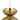 Shanti X-Large Double Asymmetric Pendant by Sean Lavin in Natural Brass, full front view of the pendant hanging from its stem and canopy