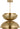 Shanti X-Large Double Asymmetric Pendant by Sean Lavin in Natural Brass, full view of the pendant from a slightly different angle