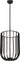 Sanchi Large Pendant by Sean Lavin in Aged Iron, three-quarter view of the basket