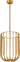 Sanchi Large Pendant by Sean Lavin in Polished Antique Brass, three-quarter view of the basket