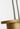 Vetro 21 Pendant by Sean Lavin in Hand-Rubbed Antique Brass, close view of the metal crown where the three cables meet the glass