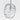 Audra 10 Pendant by Sean Lavin in Polished Nickel, close view of the molded glass shade and the bulb inside it