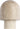 Kennett Small Travertine table lamp in Natural Travertine, a cream stone dome on a stone stem
