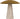 Aegis Medium table lamp in Natural Brass and Natural Travertine switched off, a wide brass shade on a tapered stone base