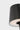 Detail of the Nevis Short Accent lamp's Black tapered shade and slim stem