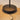 Black Tepa Short Accent table lamp base with its USB C charging cable plugged in
