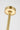 Detail of the Hand-Rubbed Antique Brass Moneta Short Accent disc head and slim stem