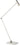 Ponte X-Large table lamp in Polished Nickel, three-quarter view on white