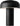 Louver 9 rechargeable table lamp in Black, switched on, front view