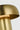 Detail of the Louver 9 lamp's Hand-Rubbed Antique Brass dome shade